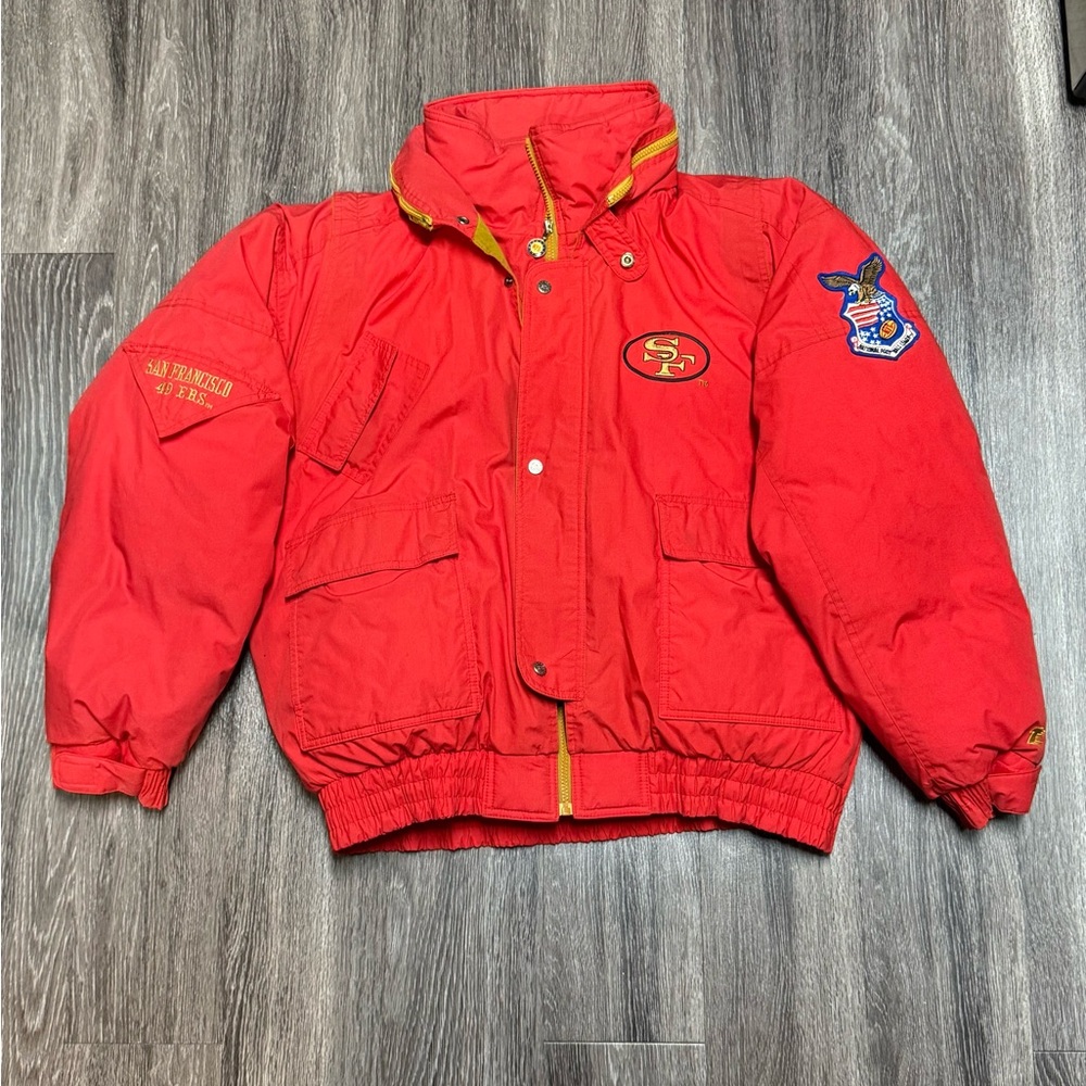 🏈Vintage Team NFL Triple Fat Goose San Francisco 49ers Pffer Jacket ( Size XL )🏈